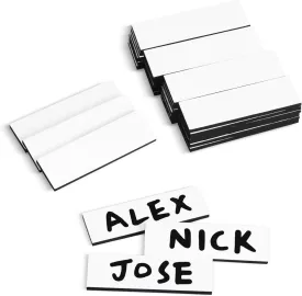 Baseball 60Pcs 0.5 x 2.35 inch Lineup Magnets(Dugout Board Not Included), Strong Magnetic, Repeatable Coaching Board Magnets