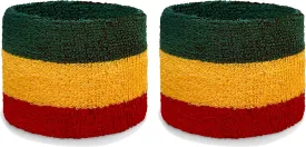 Country Flag/LGBTQ  St Patrick Sweat Wristbands, 2.5"/4" Tall Size, 2 Pieces