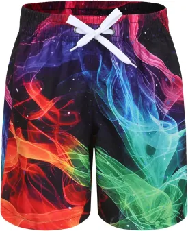 HowJoJo Kids Dinosaur Swim Trunks Boys Quick Dry Swim Shorts 3D Print Beach Shorts UPF 50 