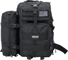 Seibertron Falcon Water Repellent Hiking Camping Backpack Compact Pack Summit Bag Black 37L(1 1)
