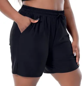 SEKINO Women's Plus Size Swim Shorts High Waisted Swimsuit Board Shorts Drawstring Bathing Suit Swim Bottoms with Liner