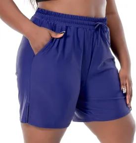 SEKINO Women's Plus Size Swim Shorts High Waisted Swimsuit Board Shorts Drawstring Bathing Suit Swim Bottoms with Liner