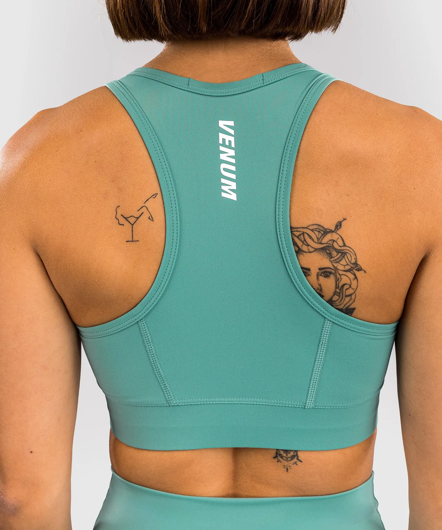 Venum Essential Women's Medium Impact Sports Bra - Aqua Green