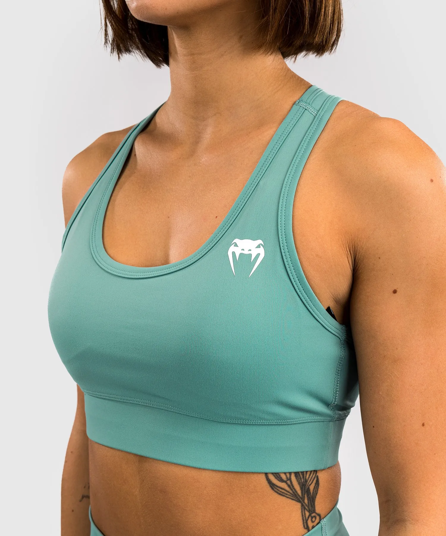 Venum Essential Women's Medium Impact Sports Bra - Aqua Green