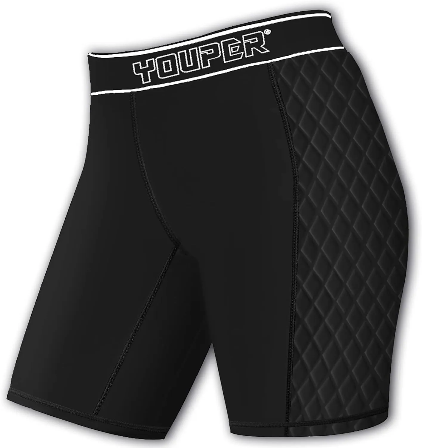 Youper Youth Girls Classic Compression Softball Sliding Shorts, Padded Softball Sliders